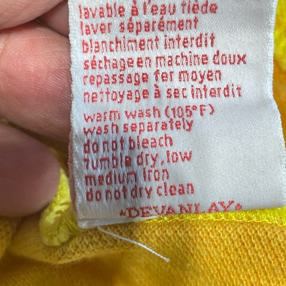 Lacoste LIVE L!VE- Short sleeve polo size 7, Large slim fit, orange/yellow - Picture 10 of 11